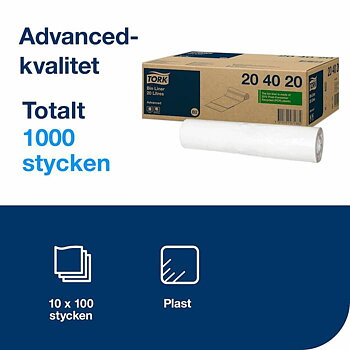 Soppåse B2 20L 100/rl Vit