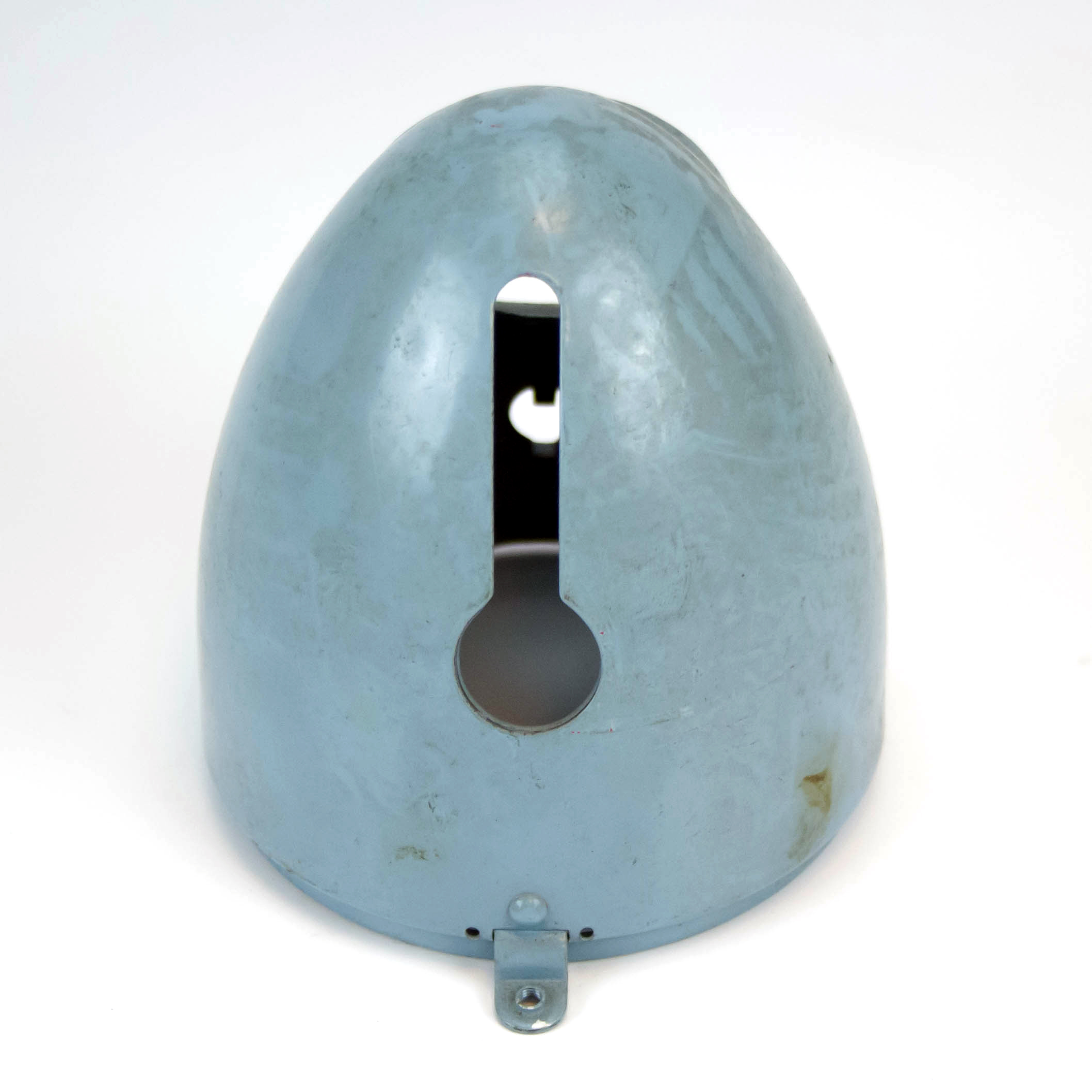 Front lantern housing, for many 50s mopeds. NOS adjustable bracket, light blue - 2