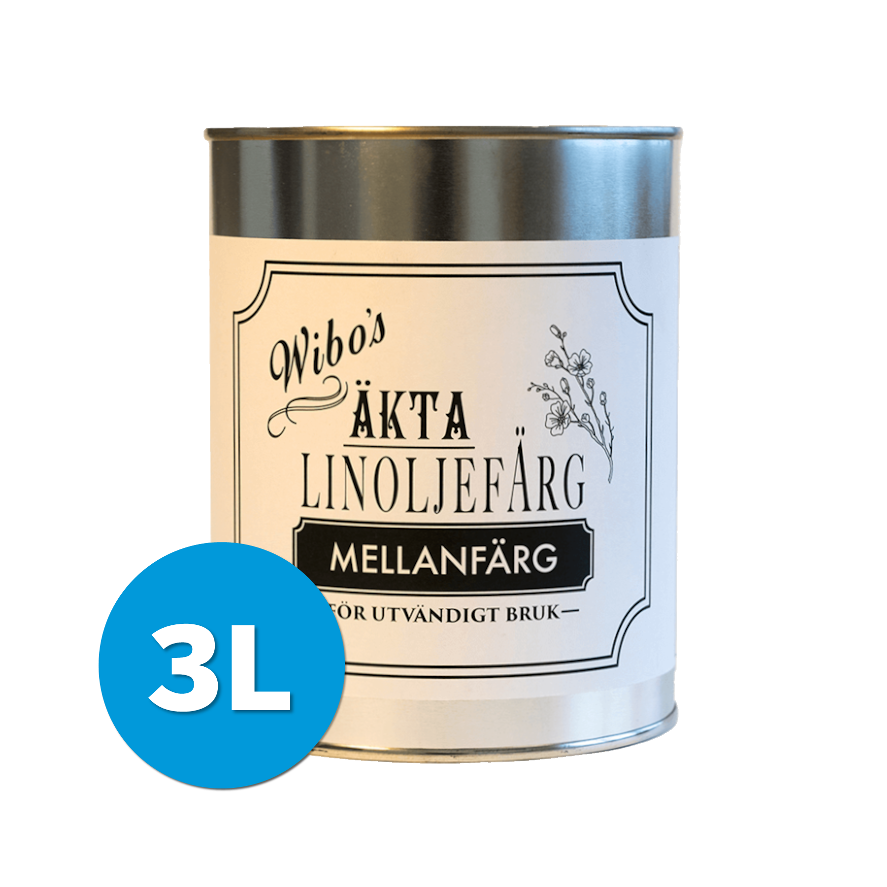 Wibo Mellanfärg Utvändigt Vit 3L