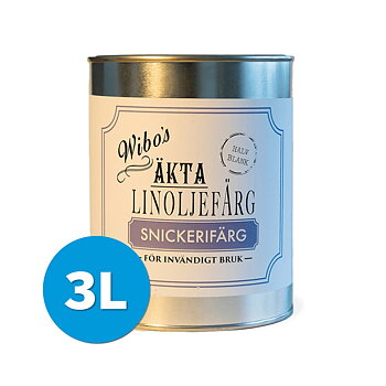 Wibo Snickerifärg Halvblank Vit 3L
