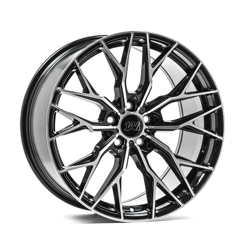 19" 1AV WHEELS ZX14 - GLOSSY BLACK POLISHED