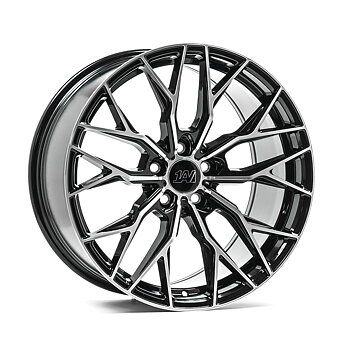19" 1AV WHEELS ZX14 - GLOSSY BLACK POLISHED