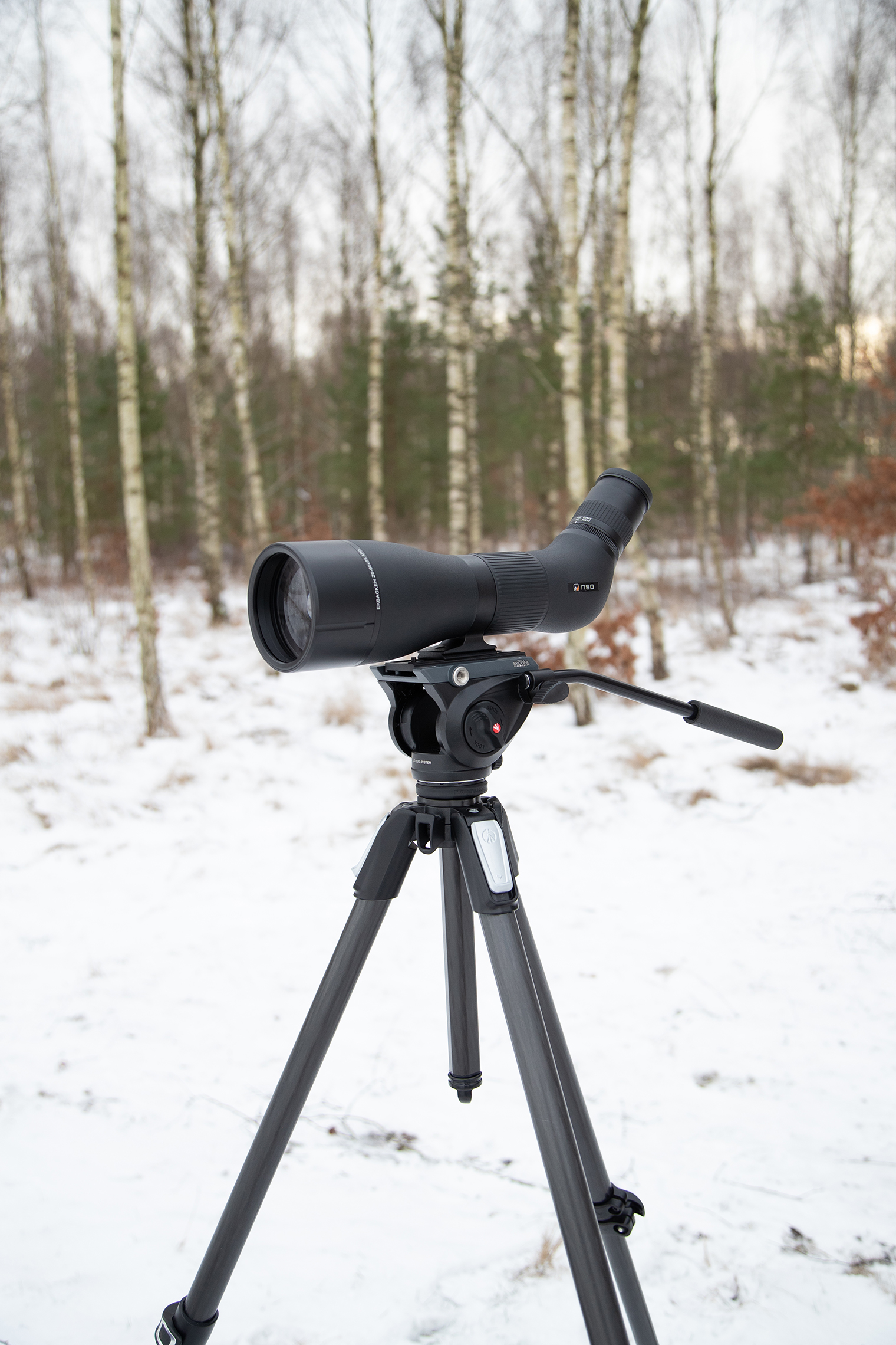 NSO Ekbacken 16-48x65 APO + Manfrotto MVH500/MT055BDWCF Carbon Fiber - 7