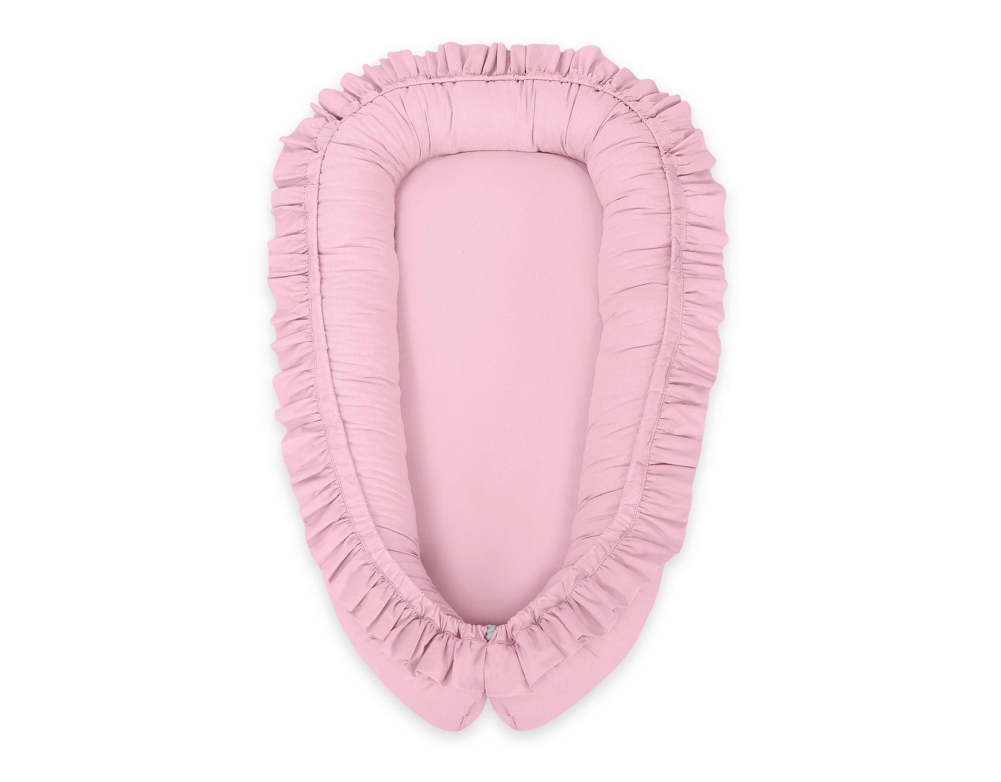 Premium Babynest Cocoon med volanger, Rosa - 3