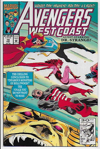 Avengers West Coast # 79 VF
