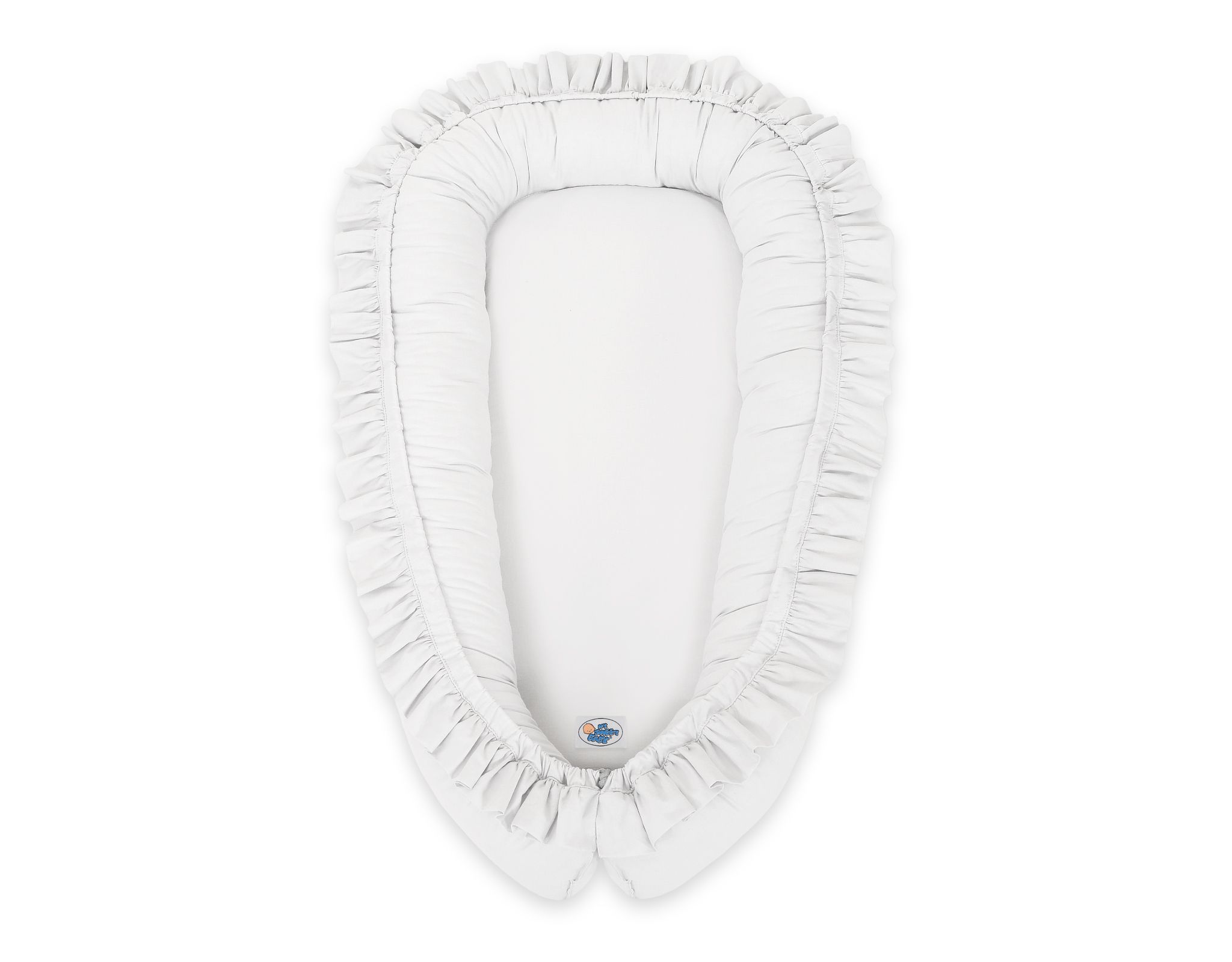 Premium Babynest Cocoon med volanger, Vit - 3