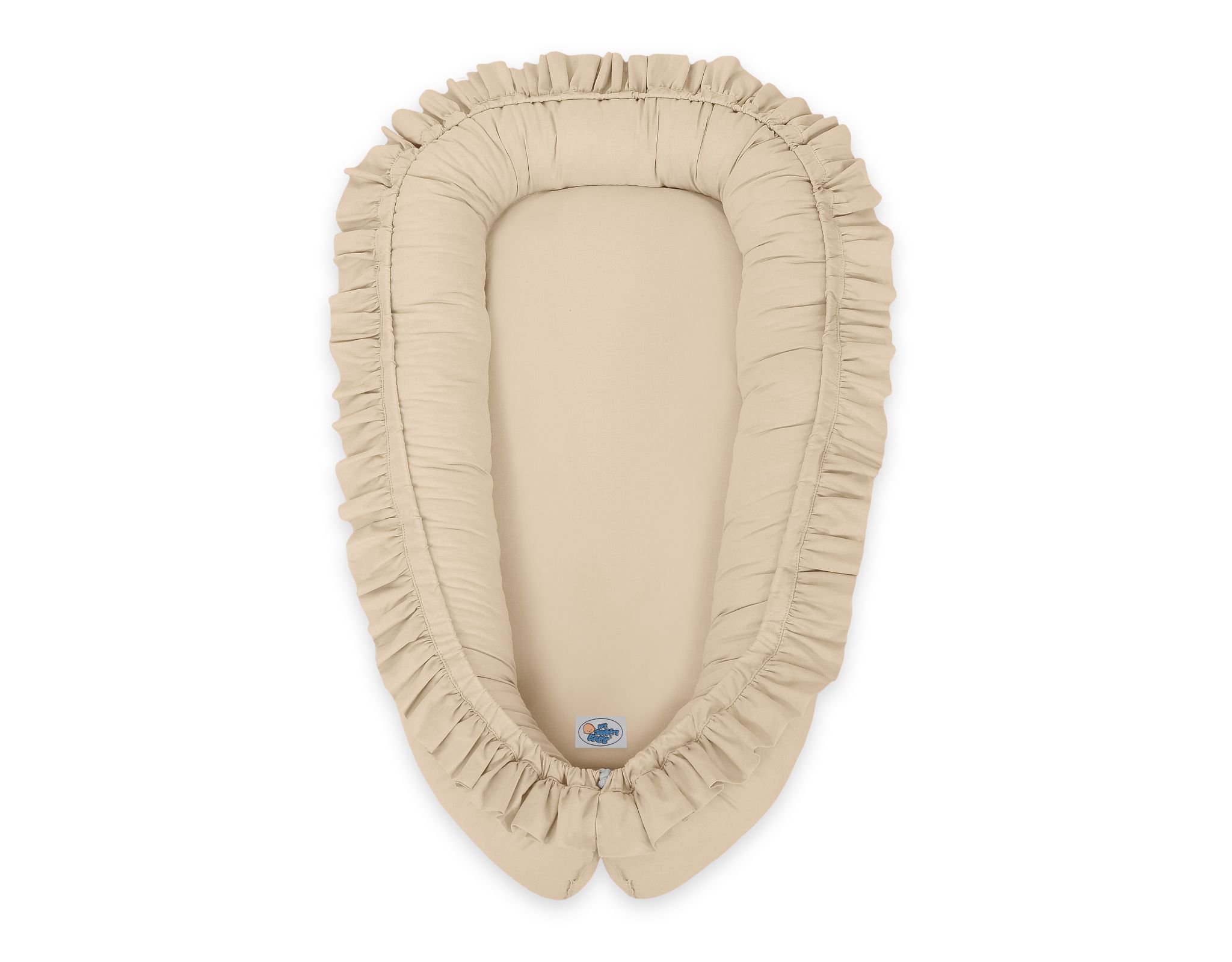 Premium Babynest Cocoon med volanger, Beige - 3