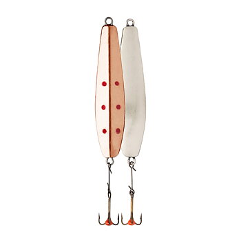Vertical jig from VMC for ice fishing for perch from the ice. Weighs 20g and is 70mm long. Equipped with glue hook