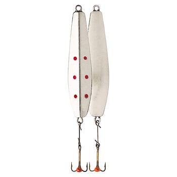 Vertical jig from VMC for ice fishing for perch from the ice. Weighs 20g and is 70mm long. Equipped with glue hook