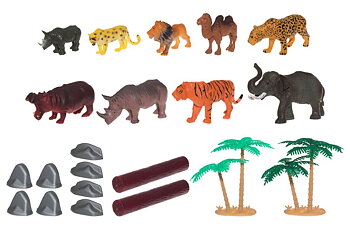 Wild animals 21 pcs