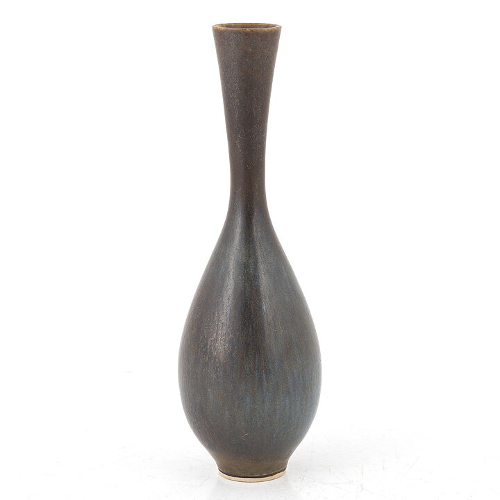 Berndt Friberg (1965) Unique Brown Haresfur Vase 16 cm