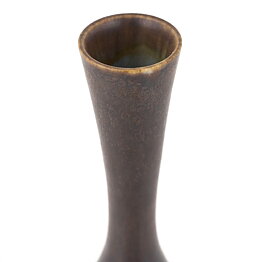 Berndt Friberg (1965) Unique Brown Haresfur Vase 16 cm