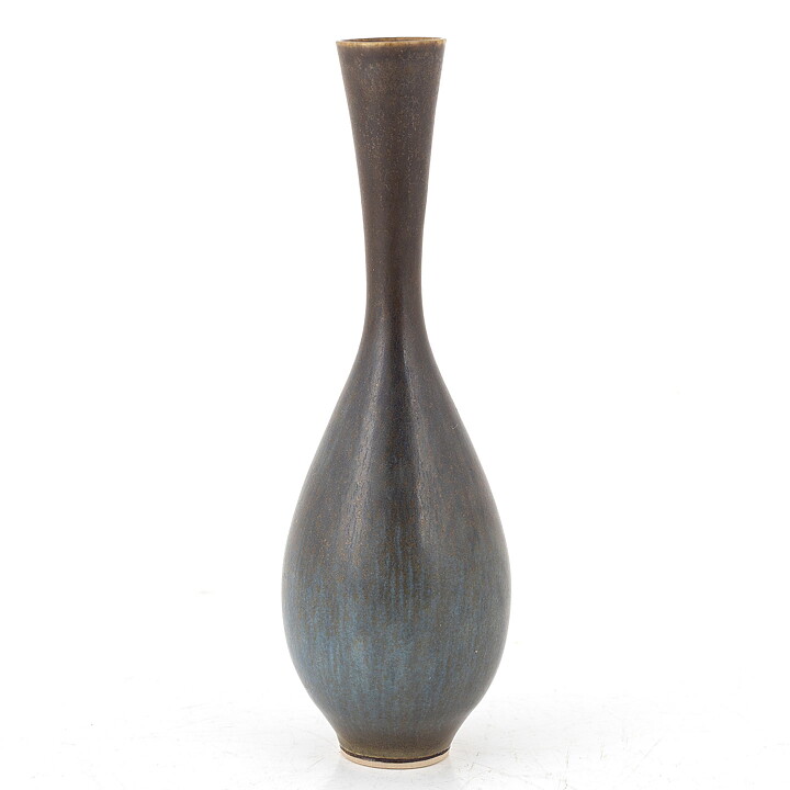 Berndt Friberg (1965) Unique Brown Haresfur Vase 16 cm