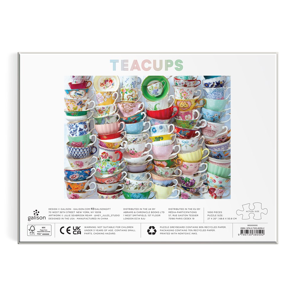 Teacups 1000 Piece Puzzle - 5