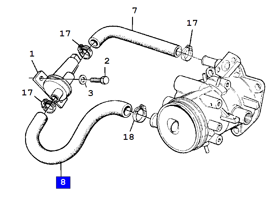  Hose additional air slide 9000 -85