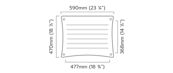 Quadraspire SVT - Komplett rack med 32 mm distanser - 3