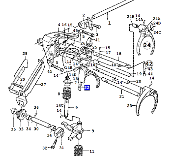 Derailleur fork 1/2 9000 85-93