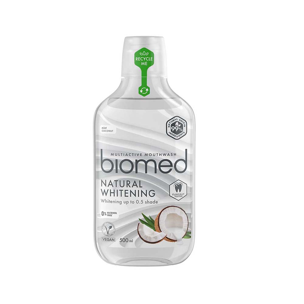 Natural Whitening munskölj 500ml - Biomed