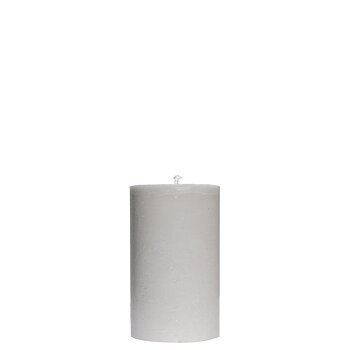 Blockljus Ljusgrå 7x15 cm Stearin