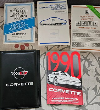1990 Chevrolet Corvette Owners Manual