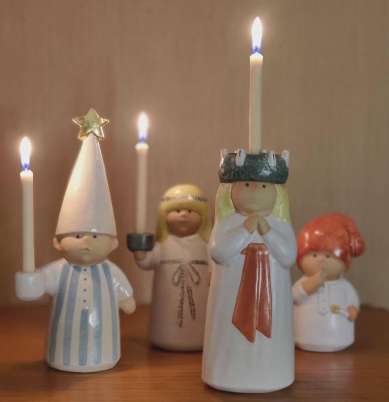 Luciatåg av Lisa Larson