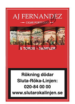 Aj Fernandez Cigar Portfolio Toro Sampler - 5 Cigarrer