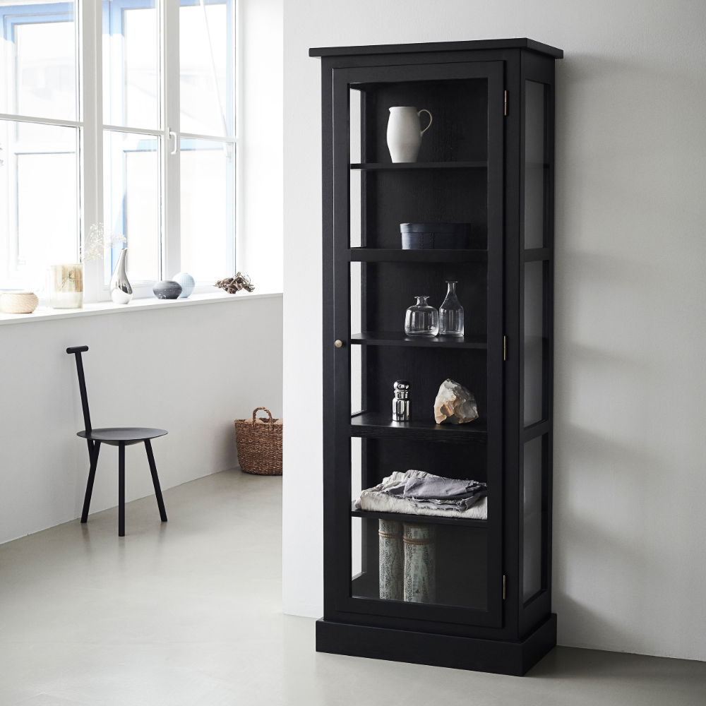 N1 Dark Oak Vitrinskåp - Lindebjerg Design - 6