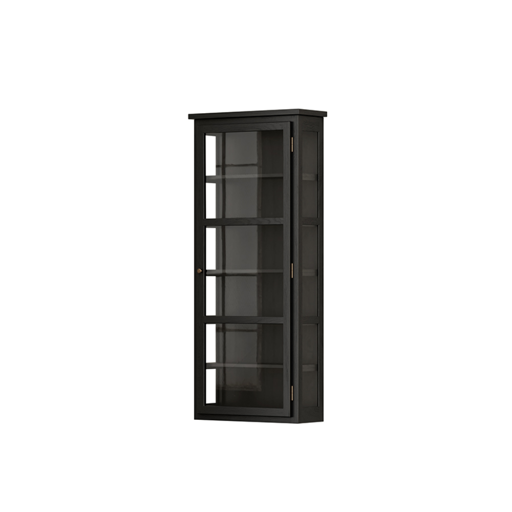 N4 Dark Oak Vägghängt Vitrinskåp - Lindebjerg Design - 3
