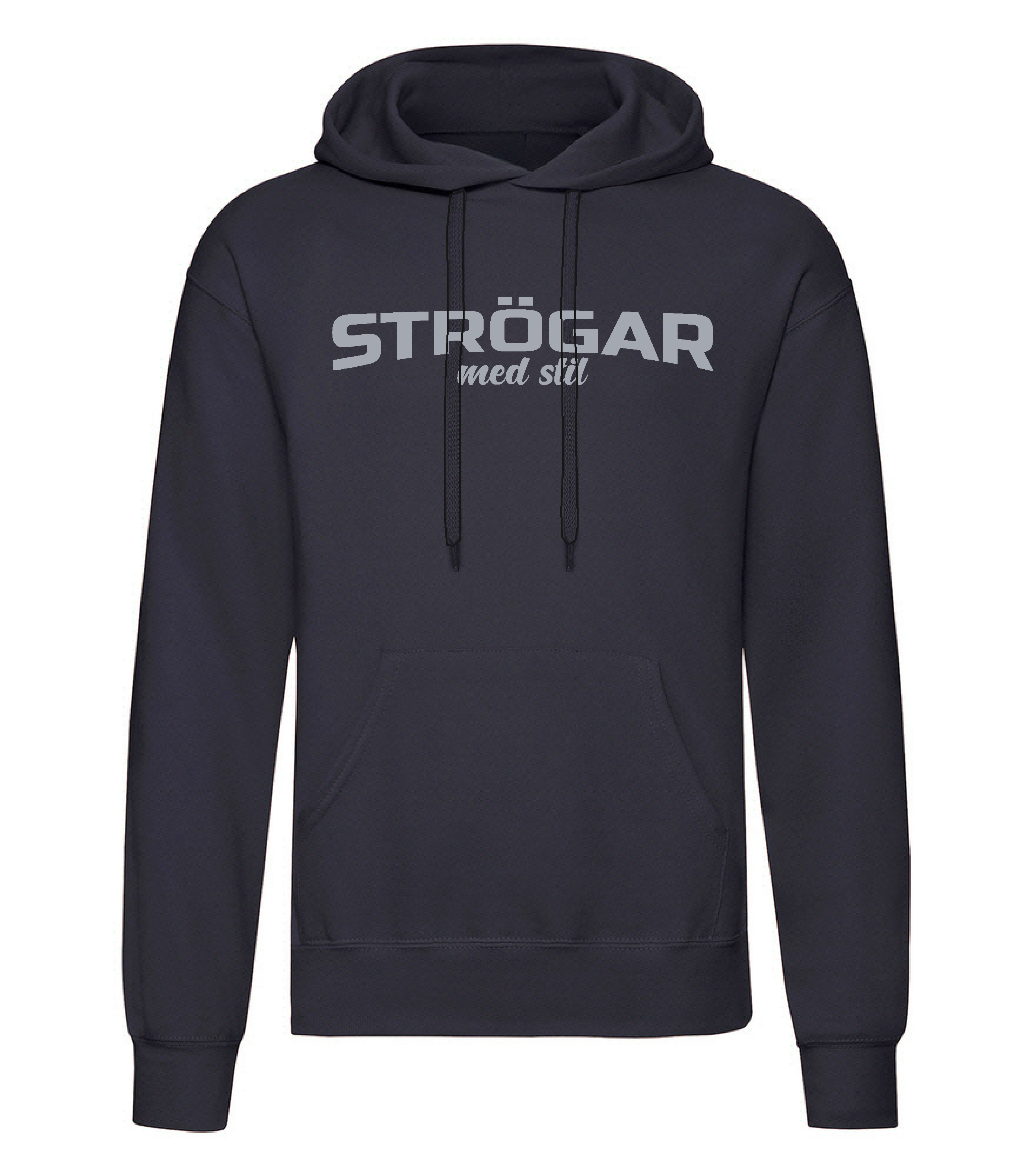 Huvtröja "STRÖGAR med stil"  SVART