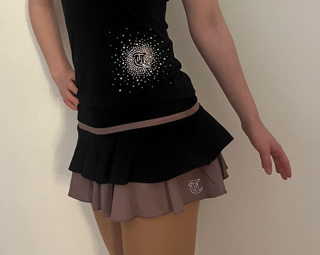 Tvåfärgad kjol i illusion från Thuono - 4