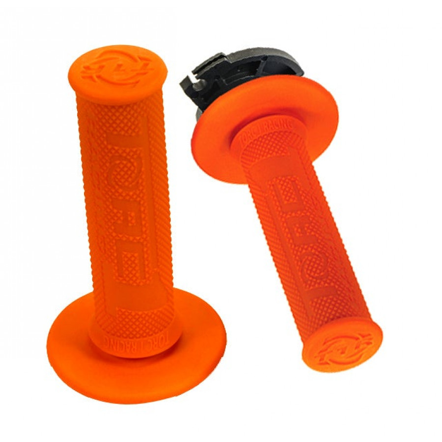 Torc1, DEFY MX Lock-On Diamond Grips 2 och 4-takt ORANGE