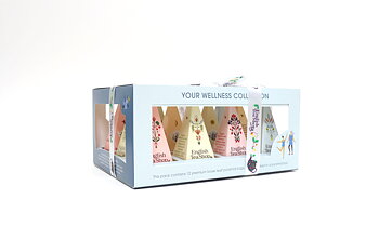 English Tea Shop -  Presentask Your Wellness pyramid BLÅ