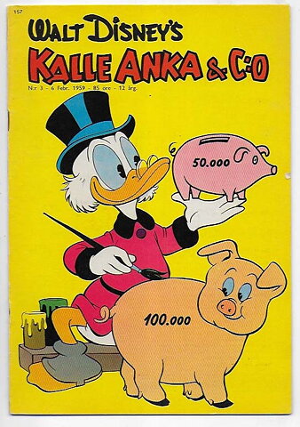 Kalle Anka & C:O 1959 Nr 3 GD/VG