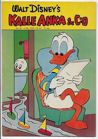 Kalle Anka & C:O 1959 Nr 35 FN/VF Litet klotter