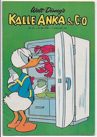 Kalle Anka & C:O 1962 Nr 43 FN Stämpel