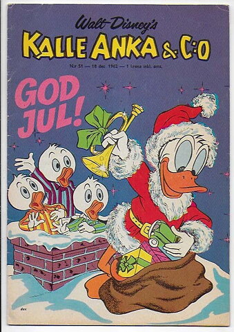 Kalle Anka & C:O 1962 Nr 51 VG