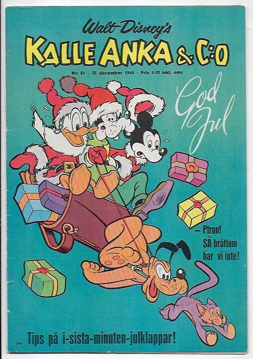 Kalle Anka & C:O 1965 Nr 51 VG/FN