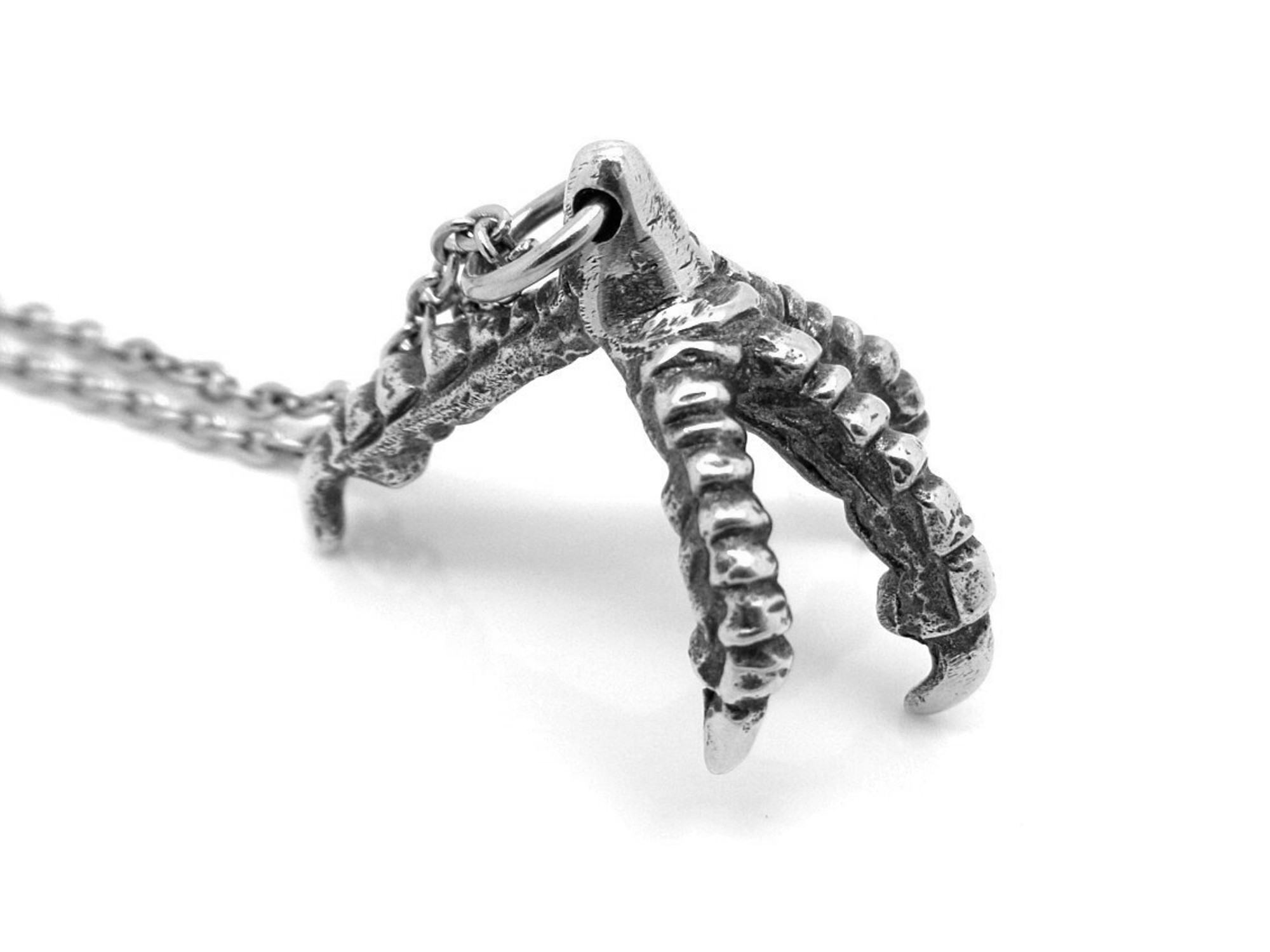 Fågelklo Halsband, Fågel Smycke i Tenn - 3