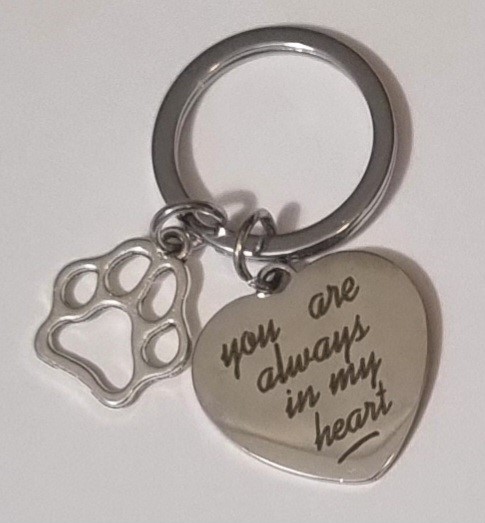 Nyckelring "You are always in my heart" FRAKTFRITT