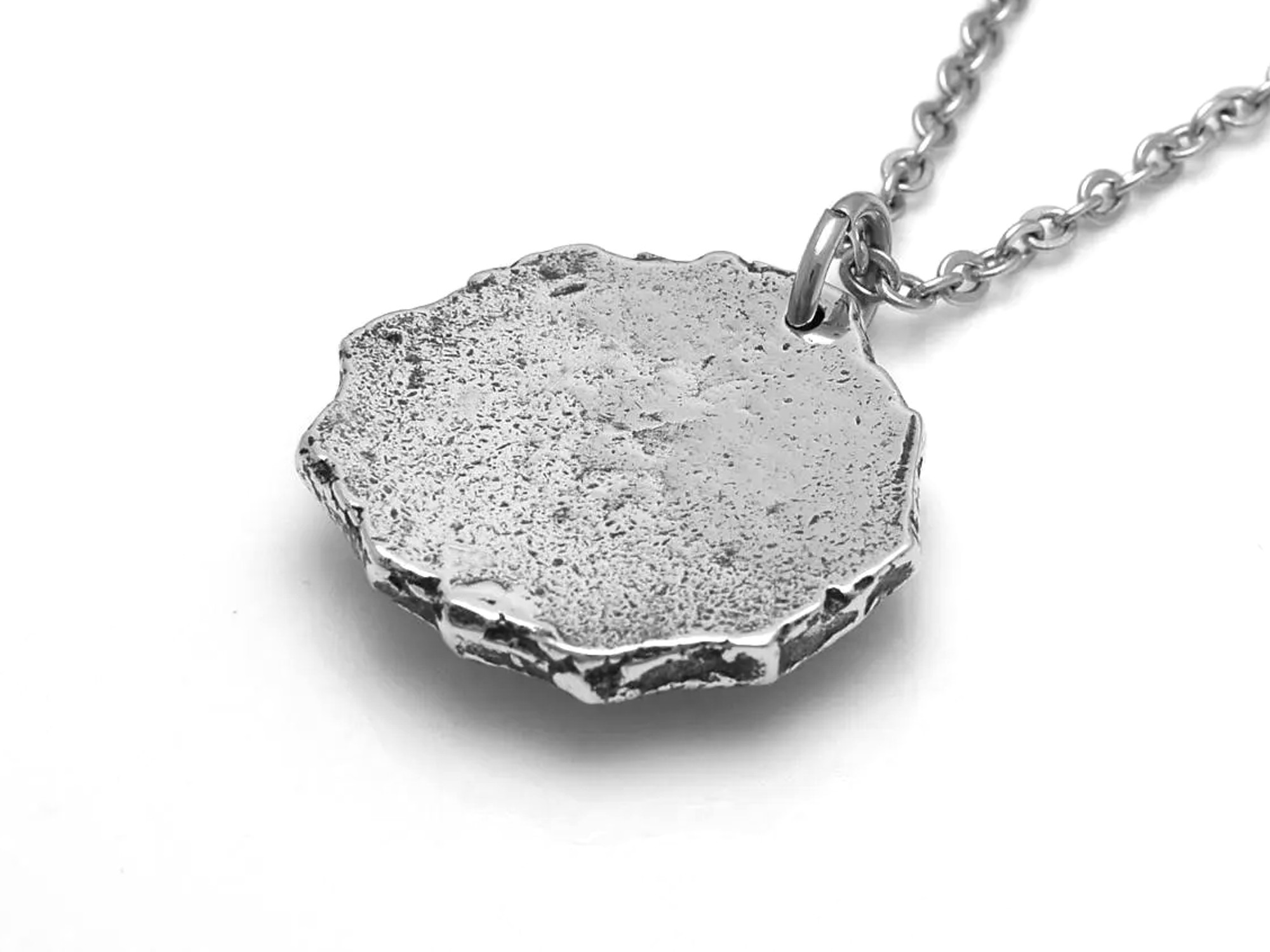 Ammonit Halsband, Fossil Smycke i Tenn - 4