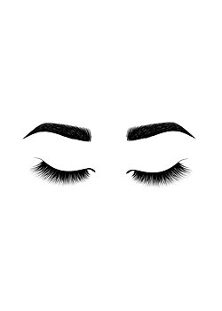 Eyes white - Poster