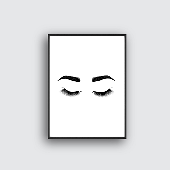 Eyes white - Poster