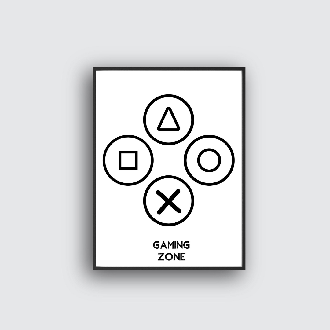 Gaming  - Poster (vit)