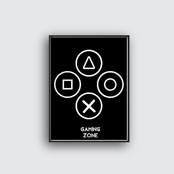 Gaming  - Poster (svart)