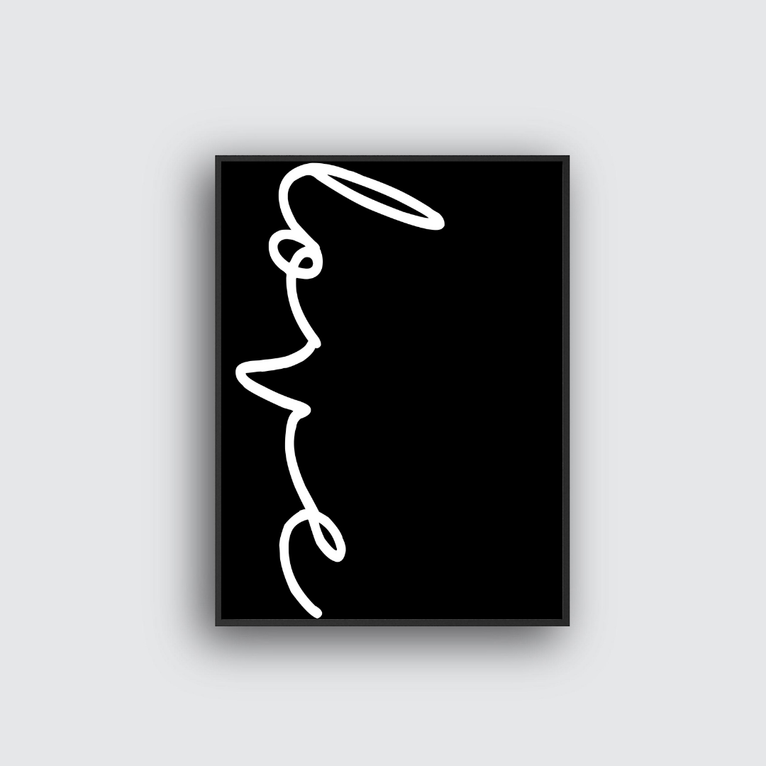 Poster Love - Black