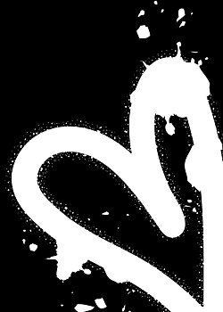 Spray heart - Poster