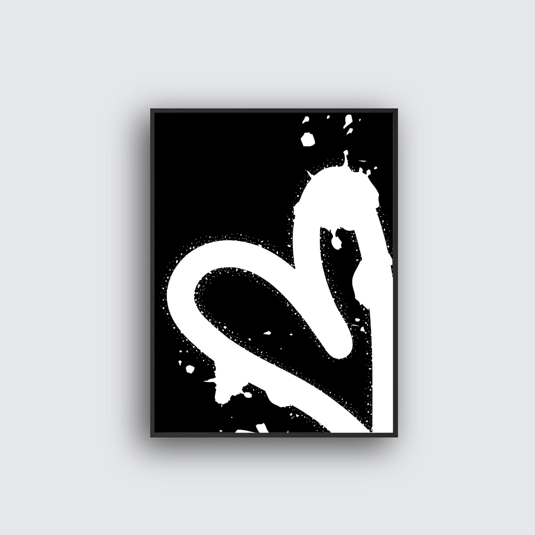 Spray heart - Poster