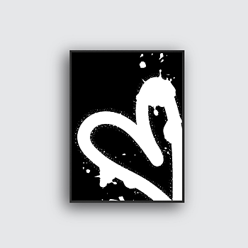 Spray heart - Poster