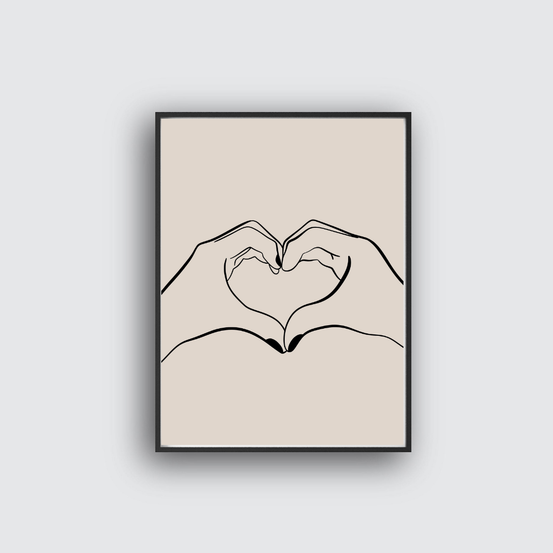Love hands - Poster (sand)