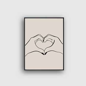 Love hands - Poster (sand)